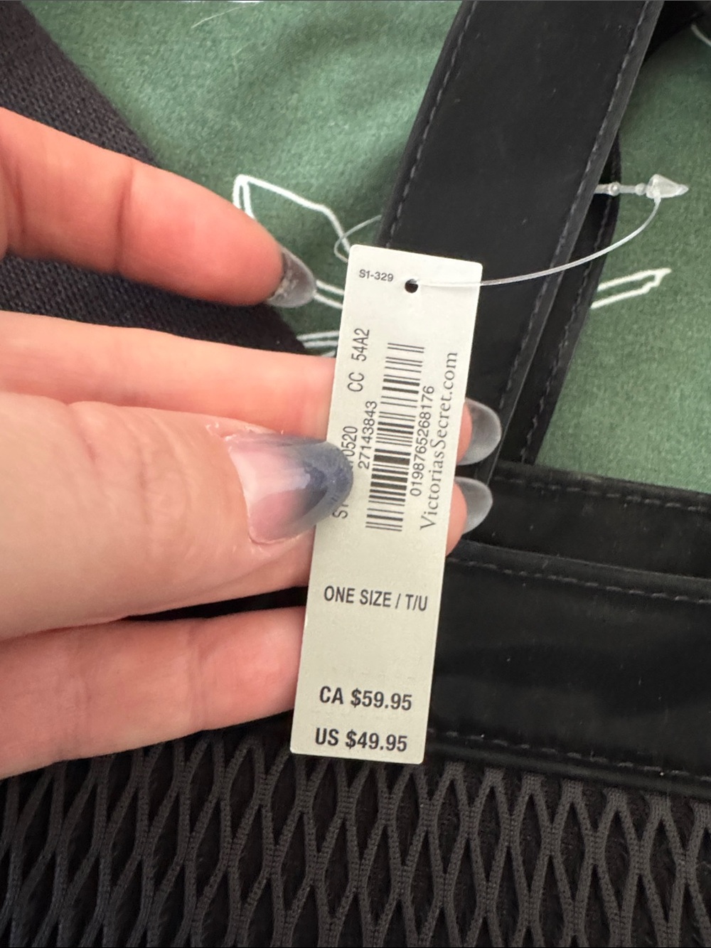 VSX Black Mesh Duffel Tote - Picture 2 of 5